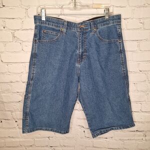 Dickies Flex Blue Denim Cargo Bermuda  Shorts Sz 32